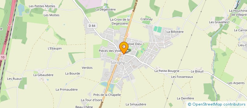 localisation de l'entreprise MADAME CHRISTELE POTTIER  CHAMBRAY-LES-TOURS