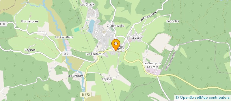 localisation de l'entreprise MADAME CHRISTELE ROSIN  MEYMAC