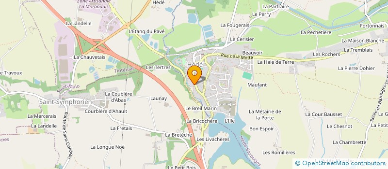 localisation de l'entreprise MADAME CHRISTELE SEBILLEAU  HEDE-BAZOUGES