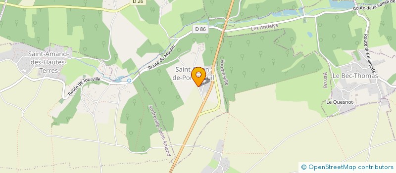 localisation de l'entreprise MADAME CHRISTELE THOUIN  SAINT-OUEN-DE-PONTCHEUIL