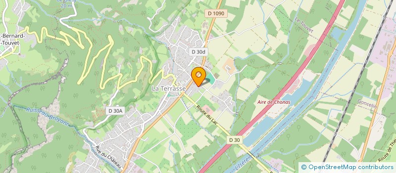 localisation de l'entreprise MADAME CHRISTELE TOCHON  LA TERRASSE