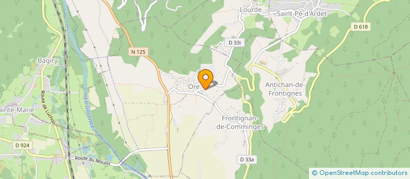 localisation de l'entreprise MADAME CHRISTELE TOUTANT  ORE