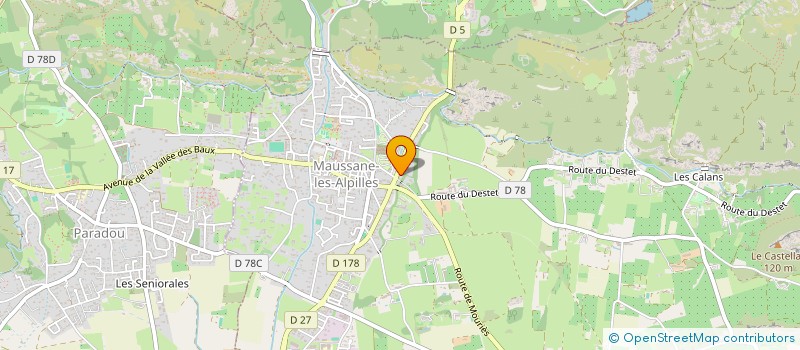 localisation de l'entreprise MADAME CHRISTELE VELLA à MAUSSANE-LES-ALPILLES