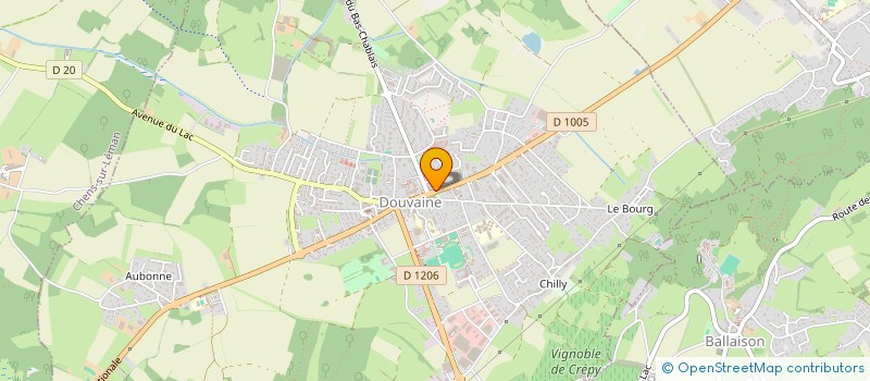 localisation de l'entreprise MADAME CHRISTELE VERGNAUD  DOUVAINE