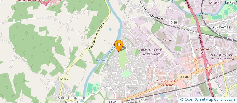 localisation de l'entreprise MADAME CHRISTELE VERLHIAC  SAINT-PANTALEON-DE-LARCHE