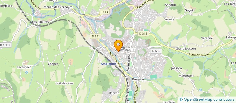 localisation de l'entreprise MADAME CHRISTELE ZAZULINSKI  AMPLEPUIS