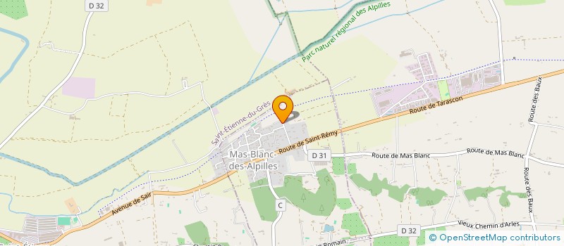 localisation de l'entreprise MADAME CHRISTELIA RUIZ  MAS-BLANC-DES-ALPILLES