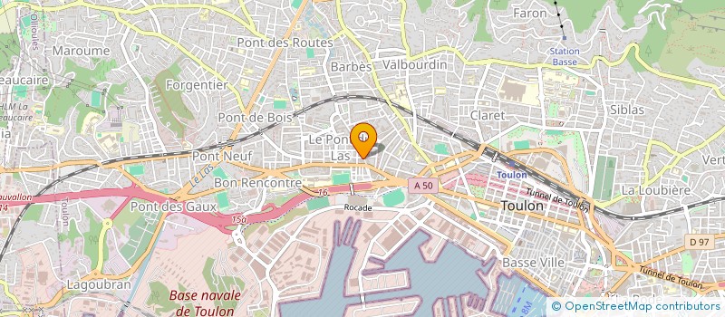 localisation de l'entreprise MADAME CHRISTELL QUILICHINI  TOULON