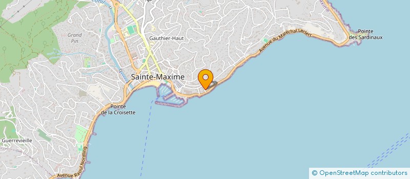 localisation de l'entreprise MADAME CHRISTELLE ADAM à SAINTE-MAXIME