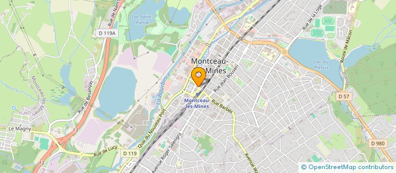 localisation de l'entreprise MADAME CHRISTELLE ALAIN  MONTCEAU-LES-MINES