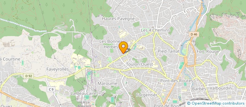 localisation de l'entreprise MADAME CHRISTELLE ALARCON  TOULON