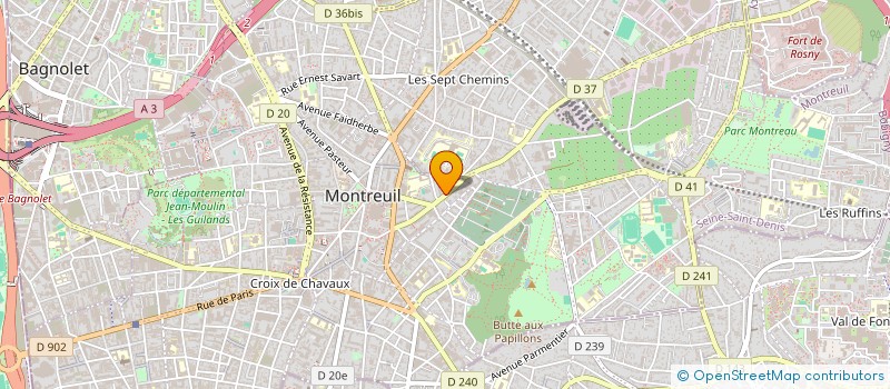localisation de l'entreprise MADAME CHRISTELLE ALEXANDRE à MONTREUIL