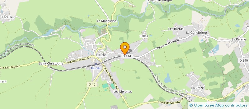 localisation de l'entreprise MADAME CHRISTELLE ALIRAND à HURIEL