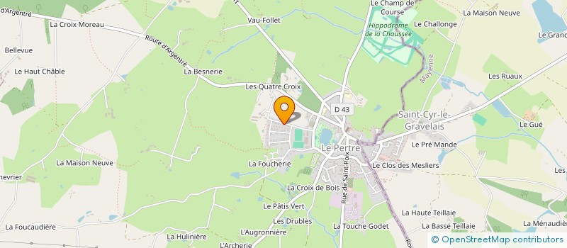 localisation de l'entreprise MADAME CHRISTELLE ALIX à LE PERTRE