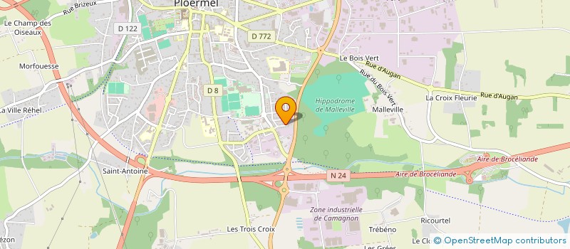 localisation de l'entreprise MADAME CHRISTELLE ANTOUARD  PLOERMEL