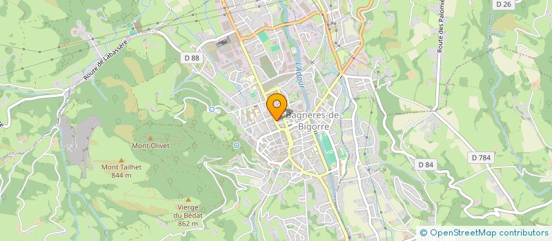 localisation de l'entreprise MADAME CHRISTELLE ARNAUNE  BAGNERES-DE-BIGORRE