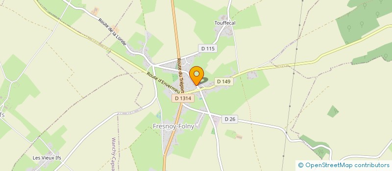 localisation de l'entreprise MADAME CHRISTELLE ASSELINE  FRESNOY-FOLNY