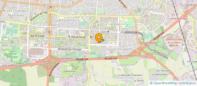 localisation de l'entreprise MADAME CHRISTELLE ATREE  RENNES