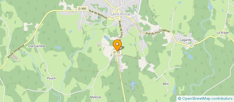 localisation de l'entreprise MADAME CHRISTELLE AUBIGNAC  SAINT-PRIVAT