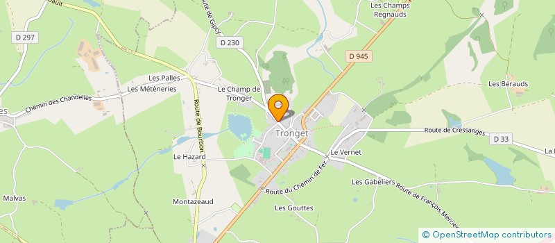 localisation de l'entreprise MADAME CHRISTELLE AUCLAIR  LE MONTET