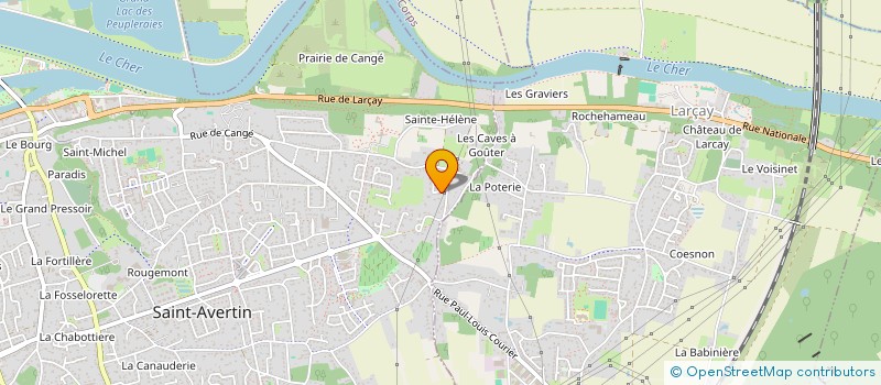 localisation de l'entreprise MADAME CHRISTELLE AUDEBERT  SAINT-AVERTIN