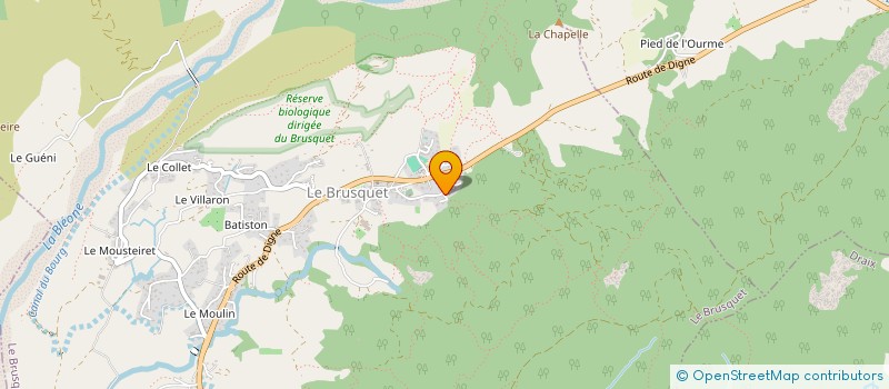 localisation de l'entreprise MADAME CHRISTELLE AUDO  LE BRUSQUET