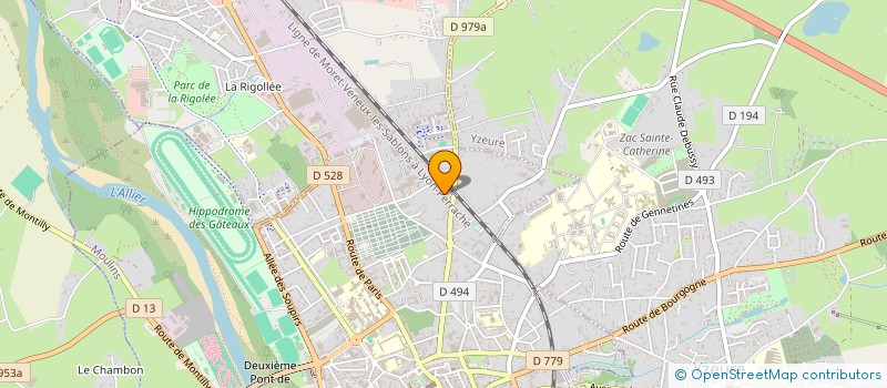 localisation de l'entreprise MADAME CHRISTELLE AUGUSTIN  MOULINS