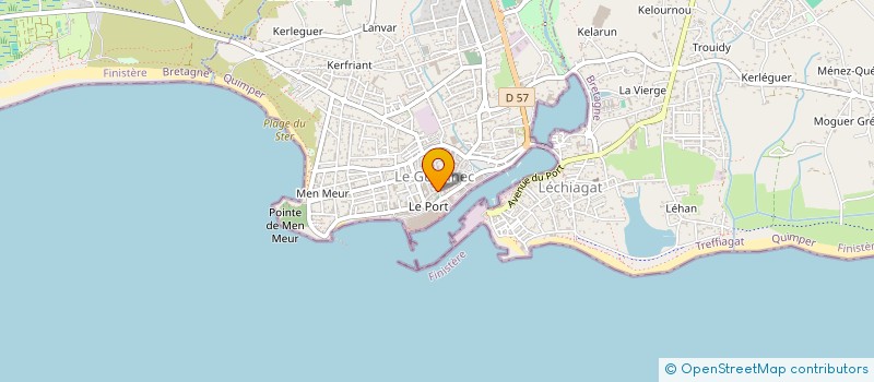 localisation de l'entreprise MADAME CHRISTELLE BACHES  GUILVINEC