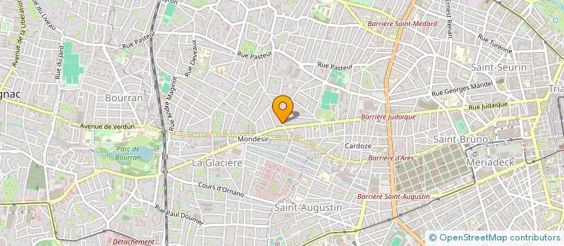 localisation de l'entreprise MADAME CHRISTELLE BAILLET  BORDEAUX