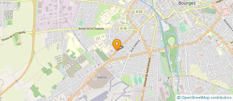 localisation de l'entreprise MADAME CHRISTELLE BAILLY  BOURGES
