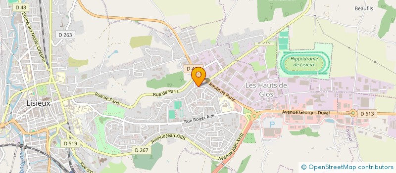 localisation de l'entreprise MADAME CHRISTELLE BARBIER  LISIEUX