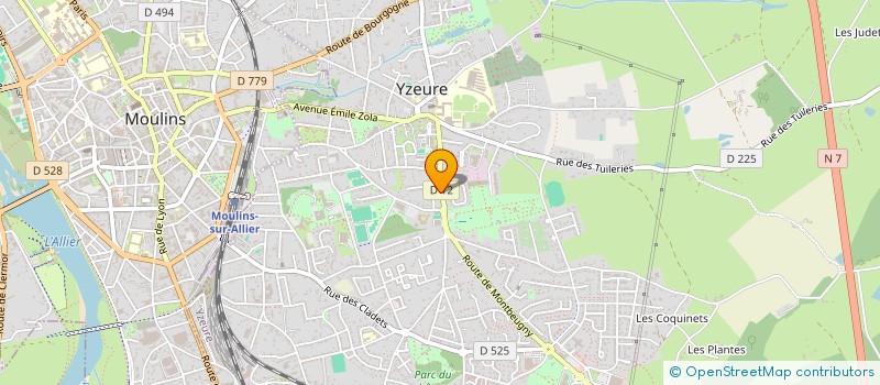 localisation de l'entreprise MADAME CHRISTELLE BARBUT  YZEURE