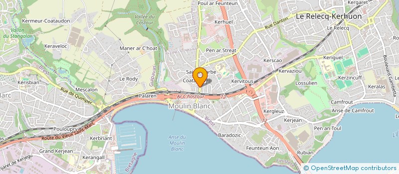 localisation de l'entreprise MADAME CHRISTELLE BARON  LE RELECQ-KERHUON