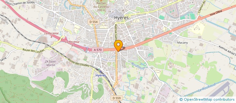 localisation de l'entreprise MADAME CHRISTELLE BARQUON  HYERES