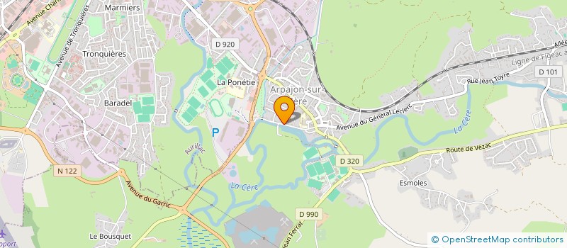 localisation de l'entreprise MADAME CHRISTELLE BARRIERE à ARPAJON-SUR-CERE