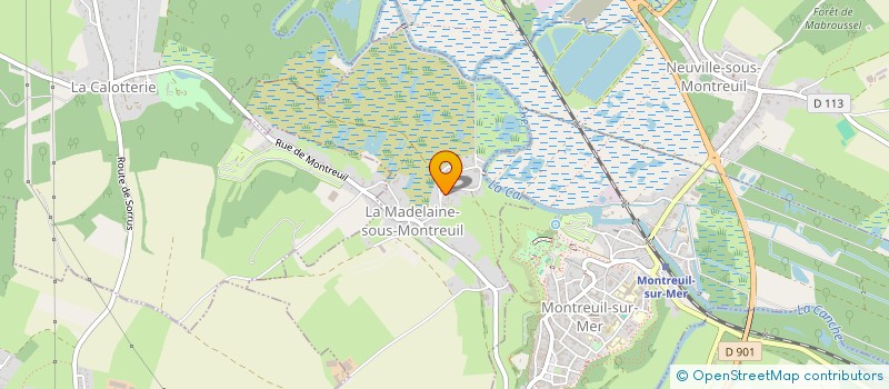 localisation de l'entreprise MADAME CHRISTELLE BARROIS  LA MADELAINE-SOUS-MONTREUIL