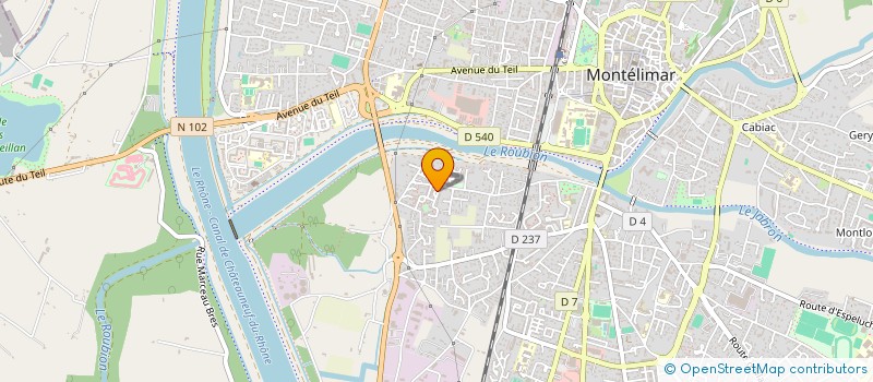 localisation de l'entreprise MADAME CHRISTELLE BASSET à MONTELIMAR