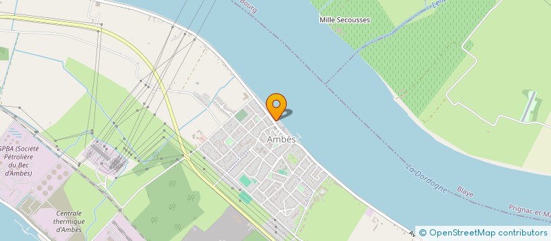 localisation de l'entreprise MADAME CHRISTELLE BASSOULET  AMBES