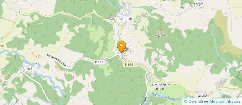 localisation de l'entreprise MADAME CHRISTELLE BATISSON à SAINT-NECTAIRE