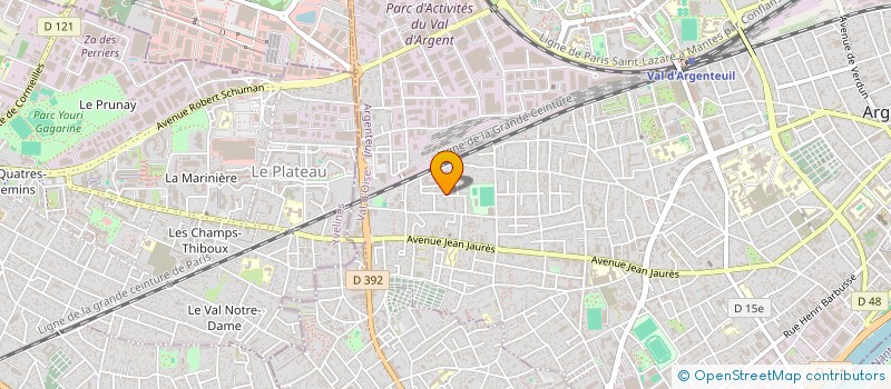 localisation de l'entreprise MADAME CHRISTELLE BAUCHAINT  ARGENTEUIL