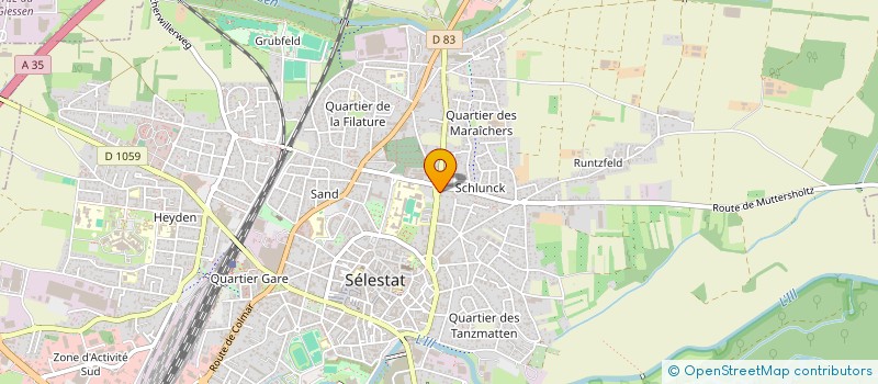 localisation de l'entreprise MADAME CHRISTELLE BAUER à SELESTAT