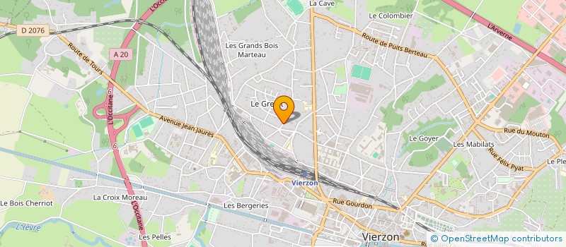 localisation de l'entreprise MADAME CHRISTELLE BAZILLE  VIERZON