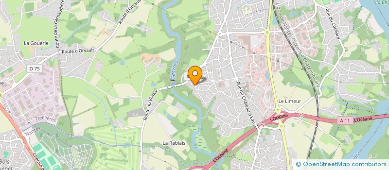 localisation de l'entreprise MADAME CHRISTELLE BAZIN à LA CHAPELLE-SUR-ERDRE