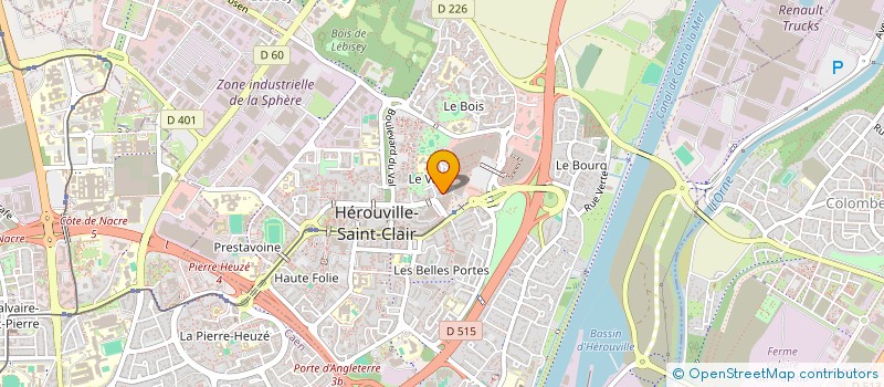 localisation de l'entreprise MADAME CHRISTELLE BEAUFILS  HEROUVILLE-SAINT-CLAIR