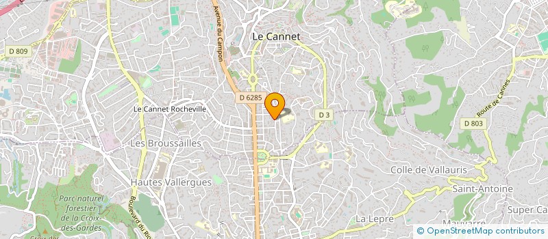 localisation de l'entreprise MADAME CHRISTELLE BECHET à LE CANNET