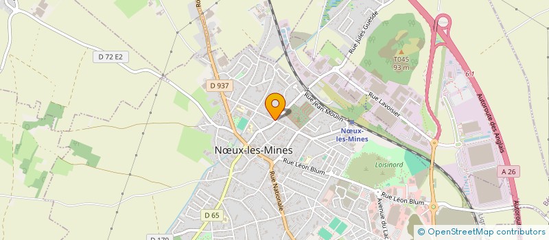 localisation de l'entreprise MADAME CHRISTELLE BECK à NŒUX-LES-MINES