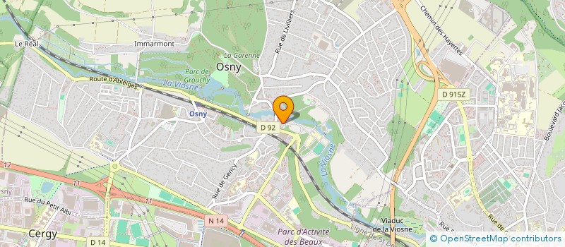 localisation de l'entreprise MADAME CHRISTELLE BECKER  OSNY