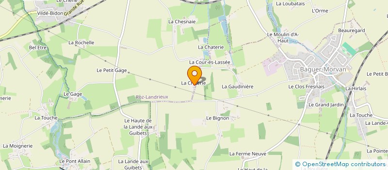 localisation de l'entreprise MADAME CHRISTELLE BECOURT  ROZ-LANDRIEUX