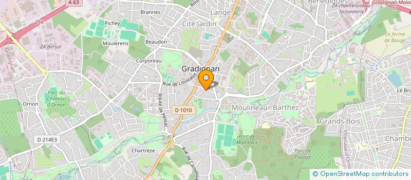 localisation de l'entreprise MADAME CHRISTELLE BEGUIGNEAU à GRADIGNAN