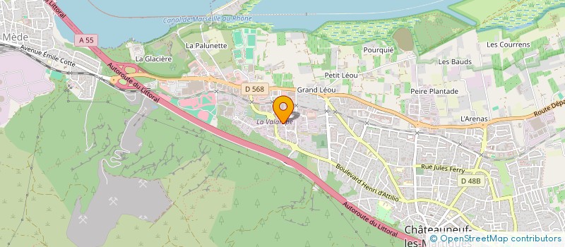 localisation de l'entreprise MADAME CHRISTELLE BELMONTE  CHATEAUNEUF-LES-MARTIGUES